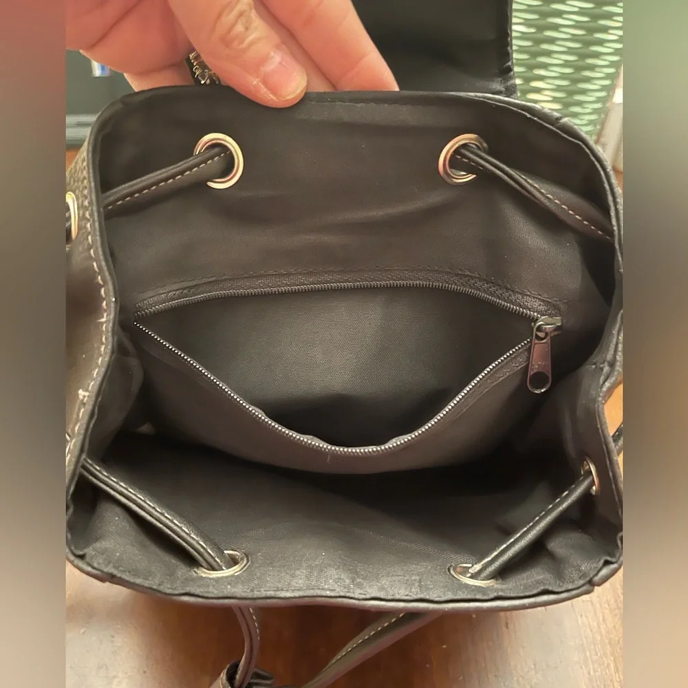 TOTES Mini Faux Leather Backpack